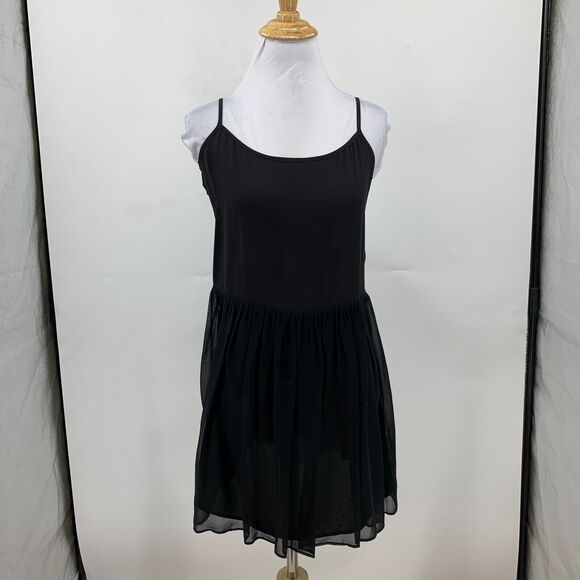 Joie Jordie Lace Dress Womens XS Extra Small Black Lace Bodice Attach Silk Slip - Picture 6 of 16